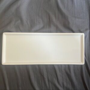Rectangular White Ceramic Tray